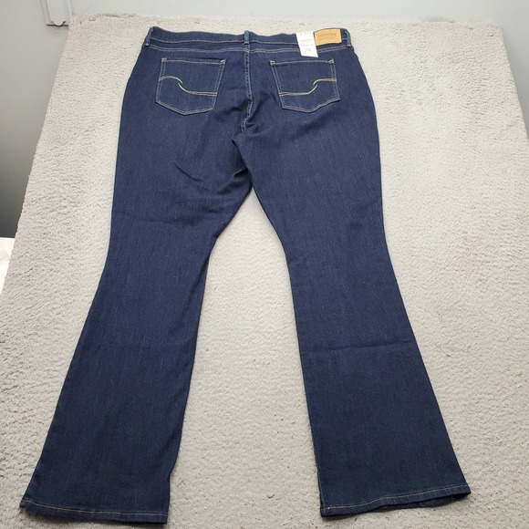 Levi's Bootcut Jeans Women's‎ 35x32 Blue Denim Mid Rise Single Stitch 5-Pockets - Picture 2 of 9